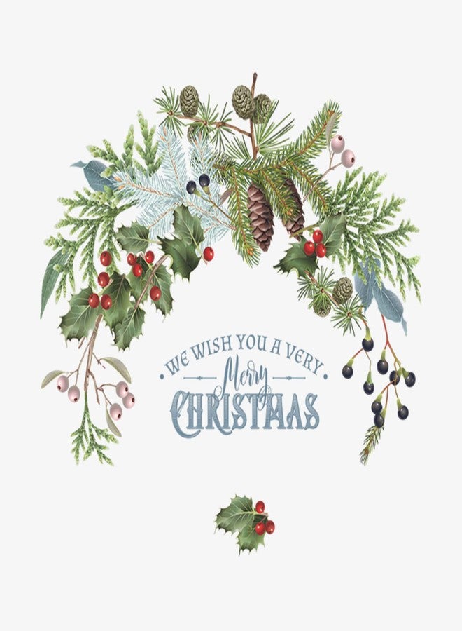GARNETIN Christmas Decal Stickers Wall Decals for New Year Happy Christmas Christmas Tree Vinyl Wall Art Decals Decor Removable Modern for Christmas Party Supplies Home Window Decor xmas010 - Image 1